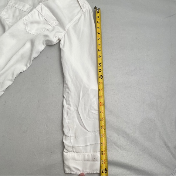 Express White Boyfriend button down shirt - Picture 9 of 9